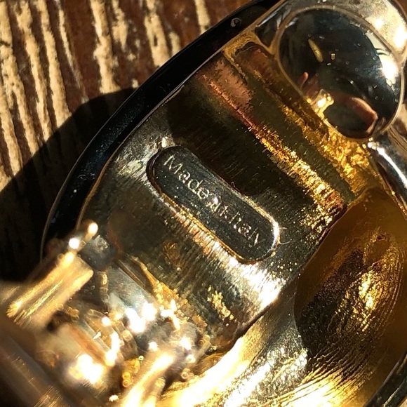 Neiman Marcus Made in Italy Earrings, Clip-On, Vintage, Huggie Earring, Preppy - Picture 2 of 4